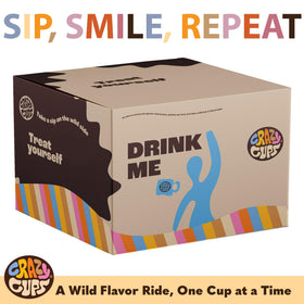 Crazy Cups death by chocolate pod image, rich flavor for dessert-inspired coffee.