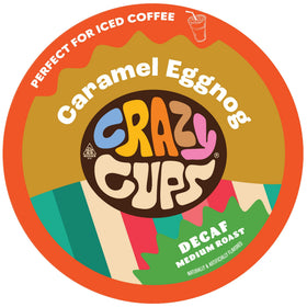 Crazy Cups decaf eggnog pod ready for a cozy holiday cup