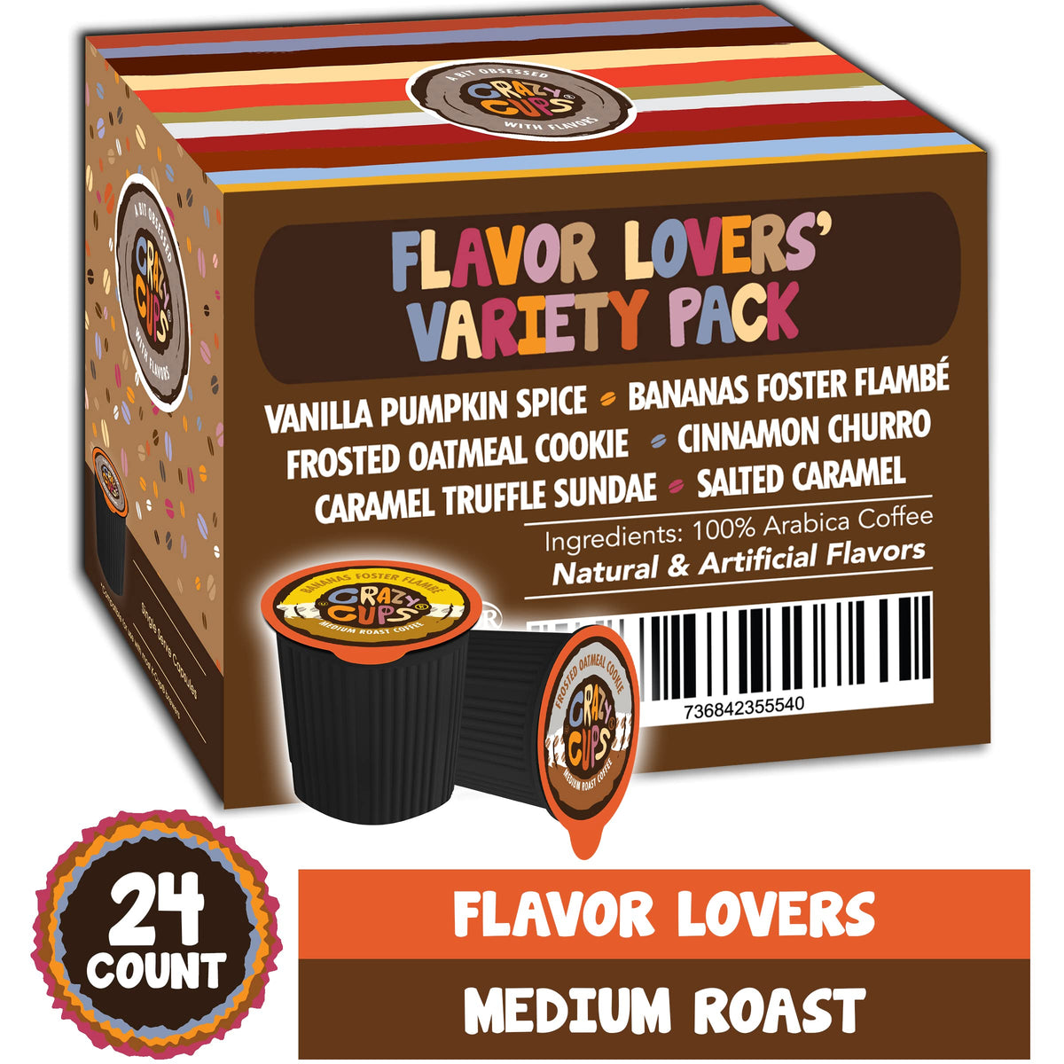Crazy Cups Pumpkin Vanilla Creme pod – autumn-inspired warmth for cozy mornings.