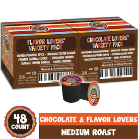 Crazy Cups assorted coffee pods collection, ideal for flavor experimentation at home