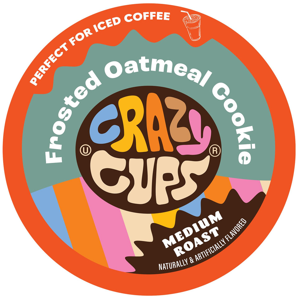 Crazy Cups Frosted Oatmeal Cookie pod delivering bakery-style flavor in a single-serve cup