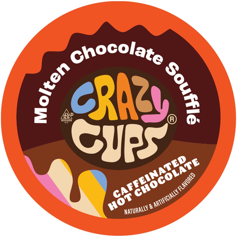 Crazy Cups hot chocolate steaming cup delivers rich flavor in every sip