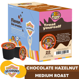 Crazy Cups hot coffee pour showing bold flavor and creamy texture.