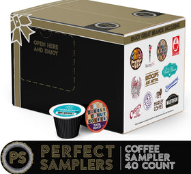 Crazy Cups coffee pods lineup featuring French roast and Sumatra.
