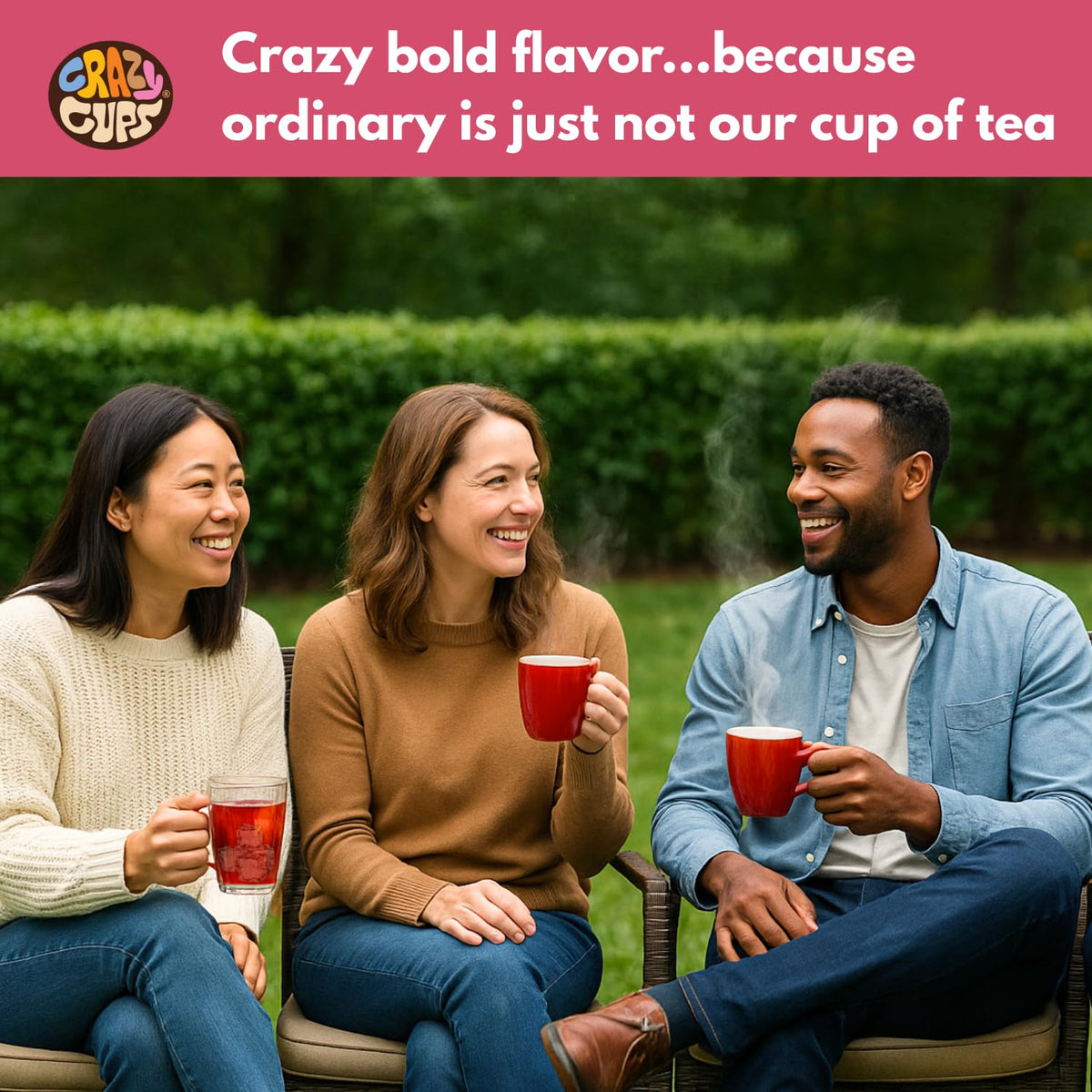 K Cup-compatible Crazy Cups pods brewed with most brewers.