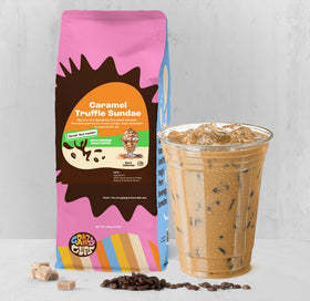 Crazy Cups naturally flavored decaf coffee—allergen-free and flavor-forward.