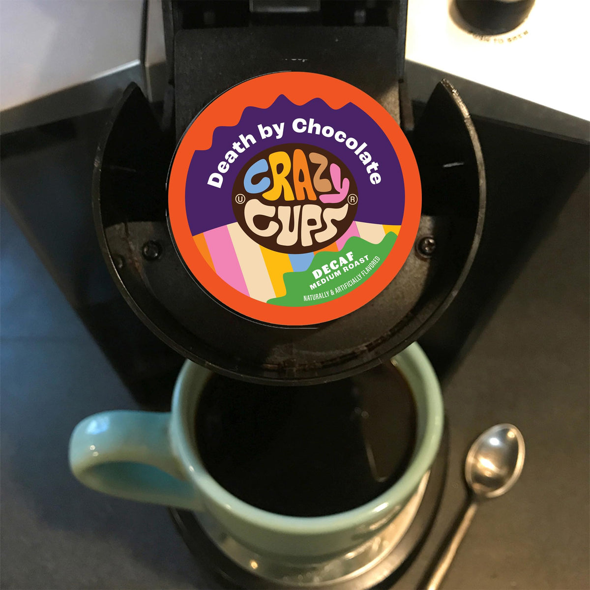 Crazy Cups packaging keeps each pod fresh in the 30-count set.