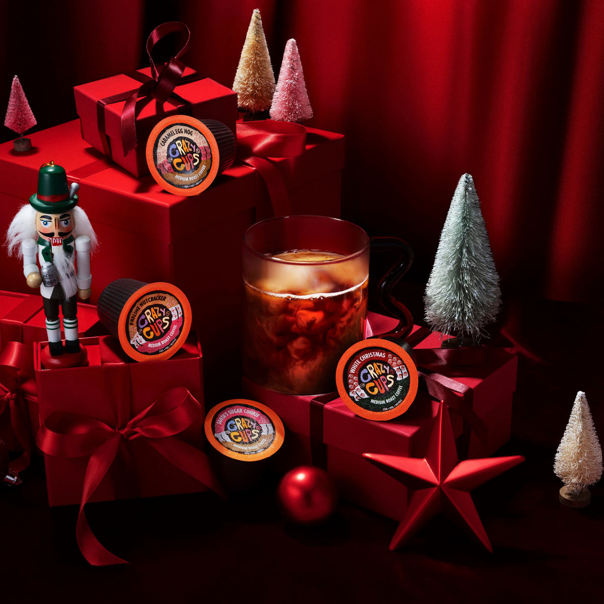 Crazy Cups recyclable coffee pods highlighting eco-friendly packaging.