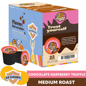 Crazy Cups recyclable pod packaging emphasizes eco-friendly single-serve.