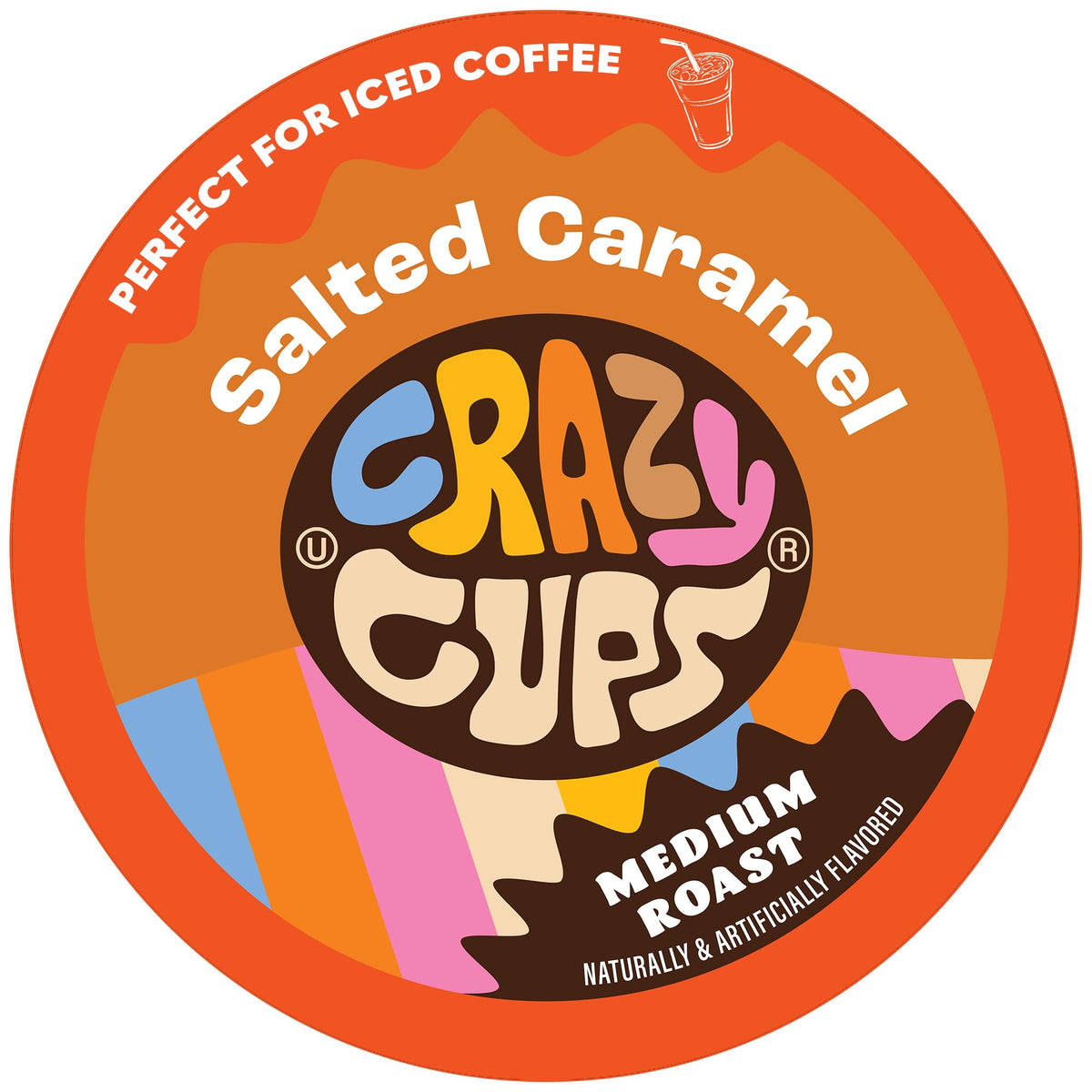 Crazy Cups salted caramel coffee pod for a rich Keurig brew.