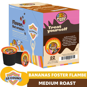 Crazy Cups Vanilla Ice Cream Banana flavor pod with creamy sweetness.