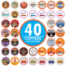 Crazy Cups variety pack with 40 pods for Keurig brewers