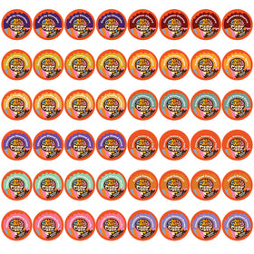 Crazy Cups variety pack box displaying all flavors for easy flavor exploration