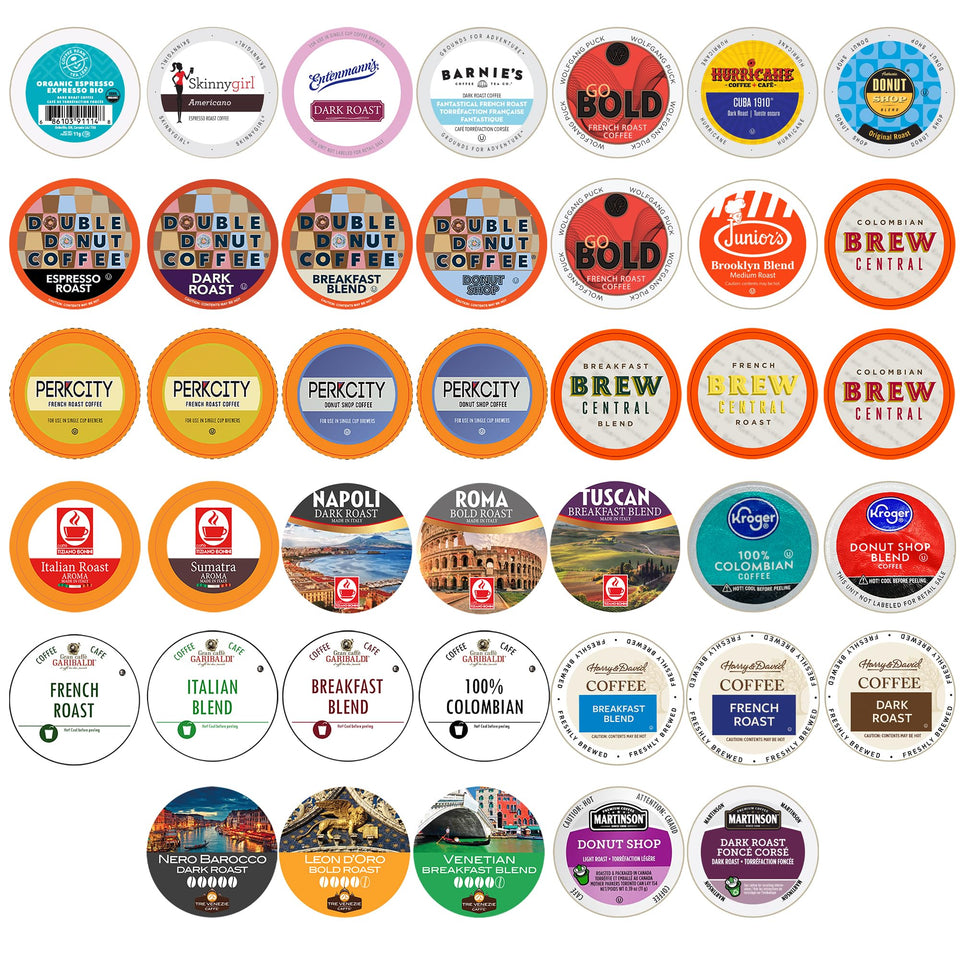 Crazy Cups variety pack cover image showing assorted K-Cups for Keurig brewers.