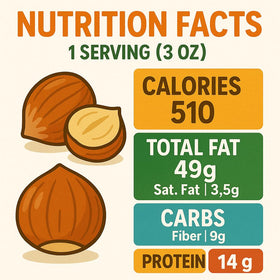 Crazy Nuts aroma-rich hazelnuts raw for healthy snacking.