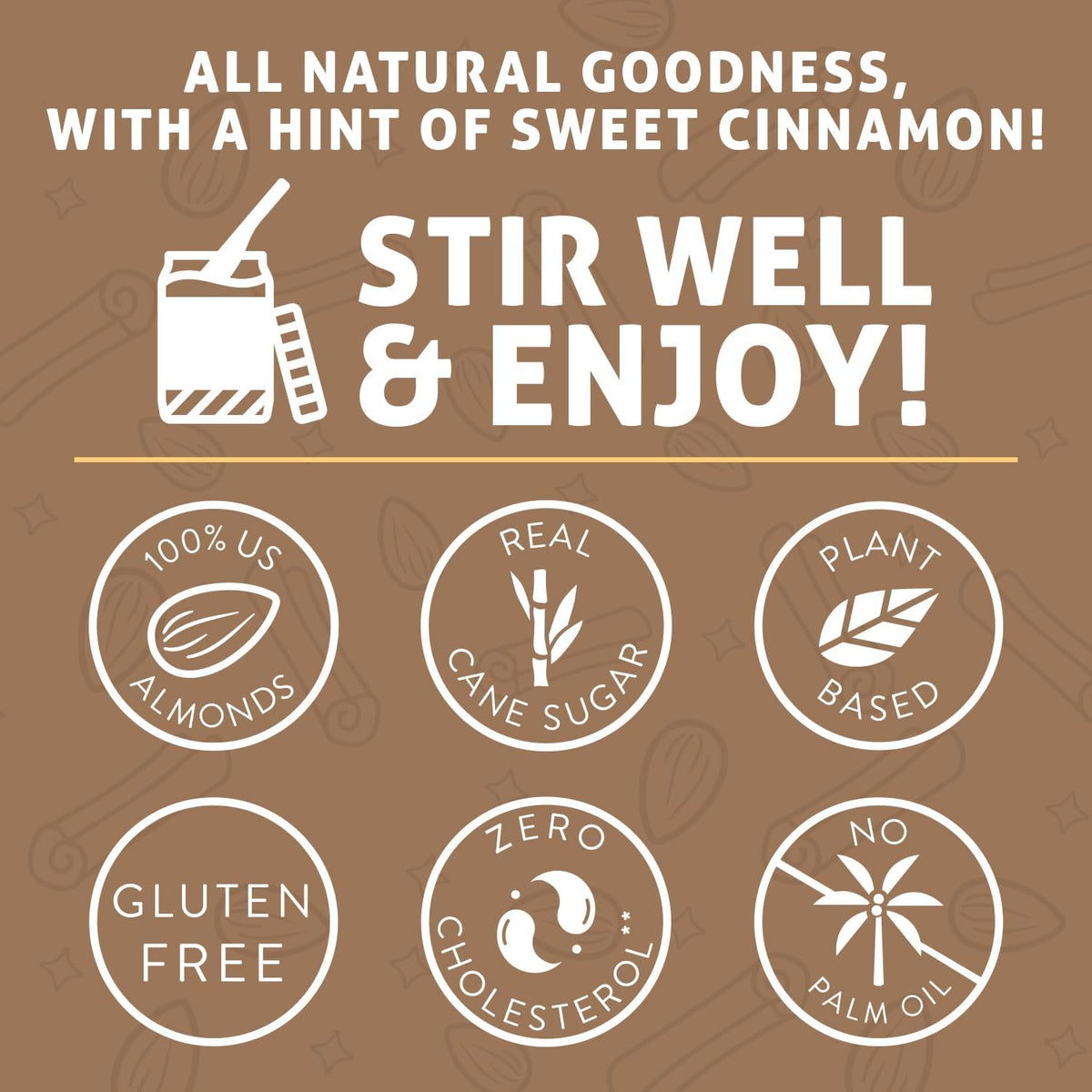 Crazy Richard's Cinnamon Almond Butter bowl reveals creamy swirls ideal for spreads.