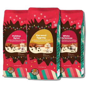 Crazy Cups Holiday Spice bag – festive aroma elevates cozy mornings.