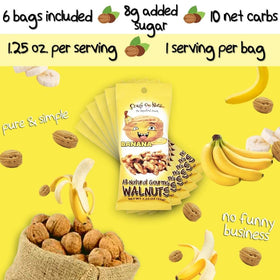 CrazyGoNuts 6-pack package on display, convenient grab-and-go snack.