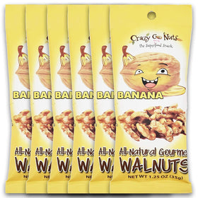 CrazyGoNuts banana walnuts glazed—sweet snack with natural banana coating.