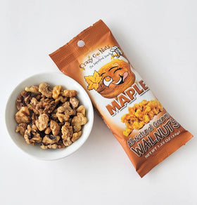 CrazyGoNuts 6-pack packaging promoting convenient snack