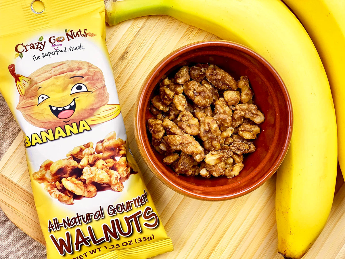 CrazyGoNuts vegan gluten-free badge signals plant-based, allergen-friendly option.