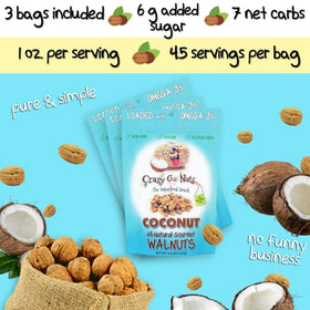 CrazyGoNuts vegan gluten-free glazed walnuts highlighted for plant-based snacking