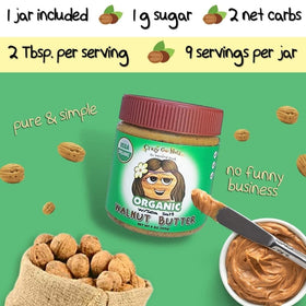 Ingredients close-up highlights organic walnuts and sea salt