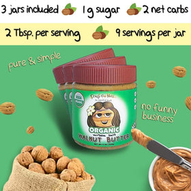 CrazyGoNuts walnut butter with sea salt in a bowl; versatile flavor.