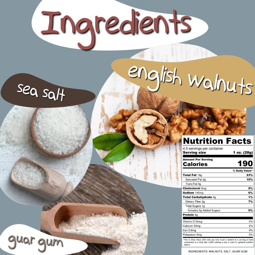 CrazyGoNuts Walnuts Plain with Sea Salt ready-to-eat snack aroma and crunch.
