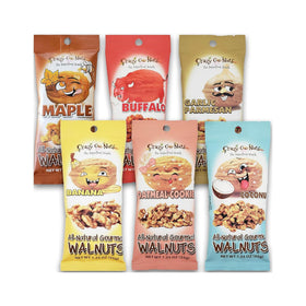 CrazyGoNuts walnuts sampler Banana flavor glazed snack, gluten-free vegan option