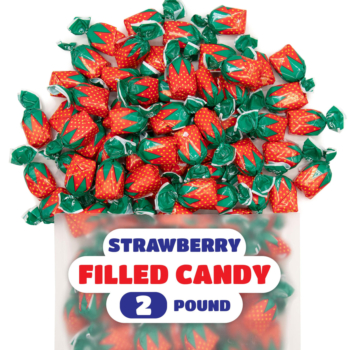 CrazyOutlet Arcor Strawberry Bon Bons crisp shell with soft center.