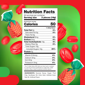 CrazyOutlet Arcor Strawberry Bon Bons individually wrapped, preserving freshness.