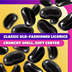 CrazyOutlet black licorice jelly beans used as a dessert topping or in treats.