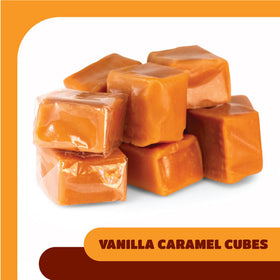 CRAZYOUTLET Candy bowl setup with caramel cubes for office treats