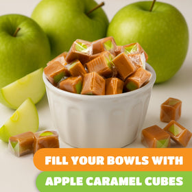CrazyOutlet Caramel Cubes individually wrapped for easy gifting.