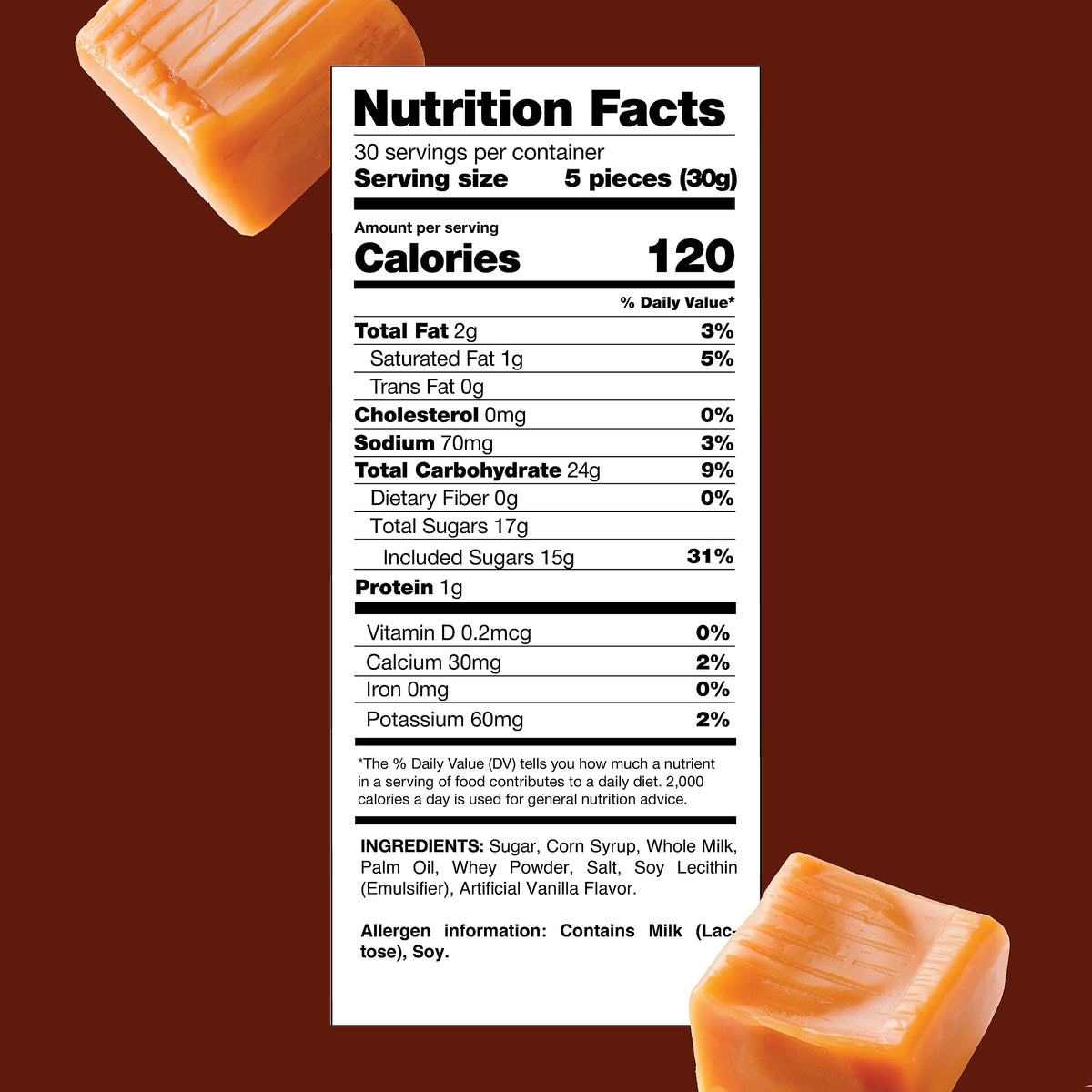 CRAZYOUTLET Caramel Squares as a dessert topping option