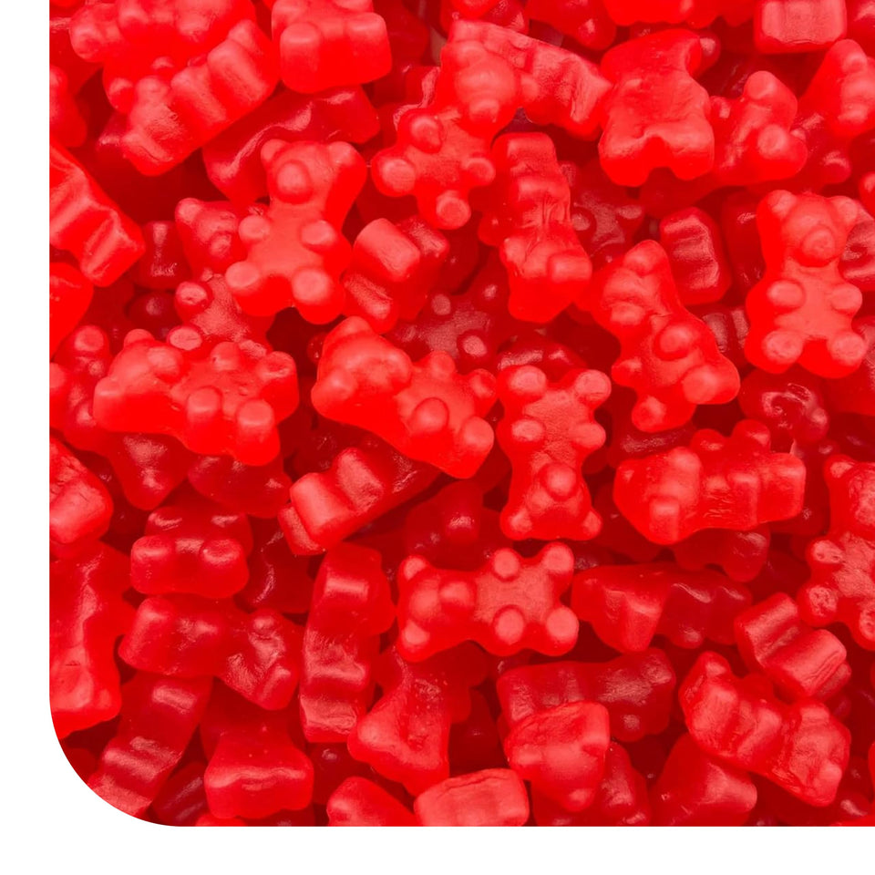 CrazyOutlet Cinnamon Juju Bears 2lb bag provides bold chewy flavor for snacking.