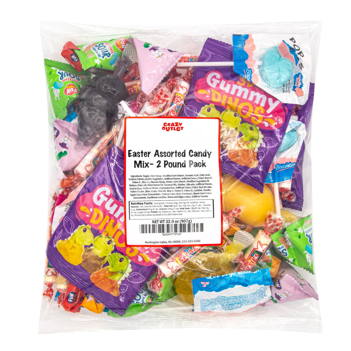 CrazyOutlet Fruit Hard Candy Rolls brighten displays with varied textures.