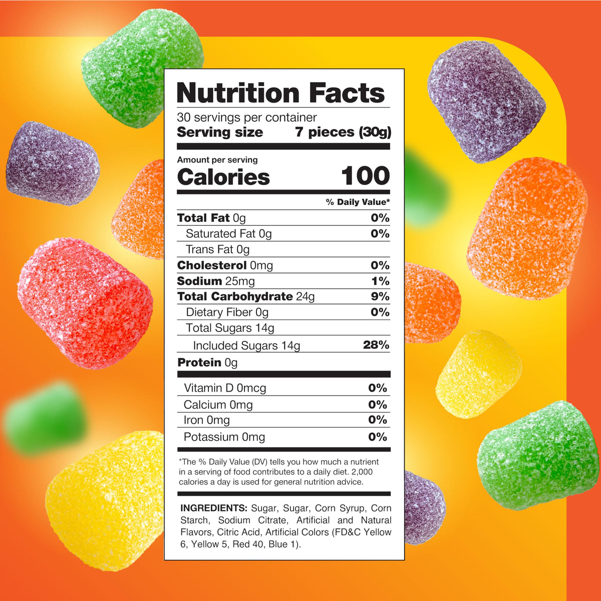 CrazyOutlet Gum Drops assorted flavors on display, ideal for baking and gifting