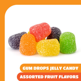 CrazyOutlet Gum Drops sugar-sanded texture close-up highlighting candy sparkle