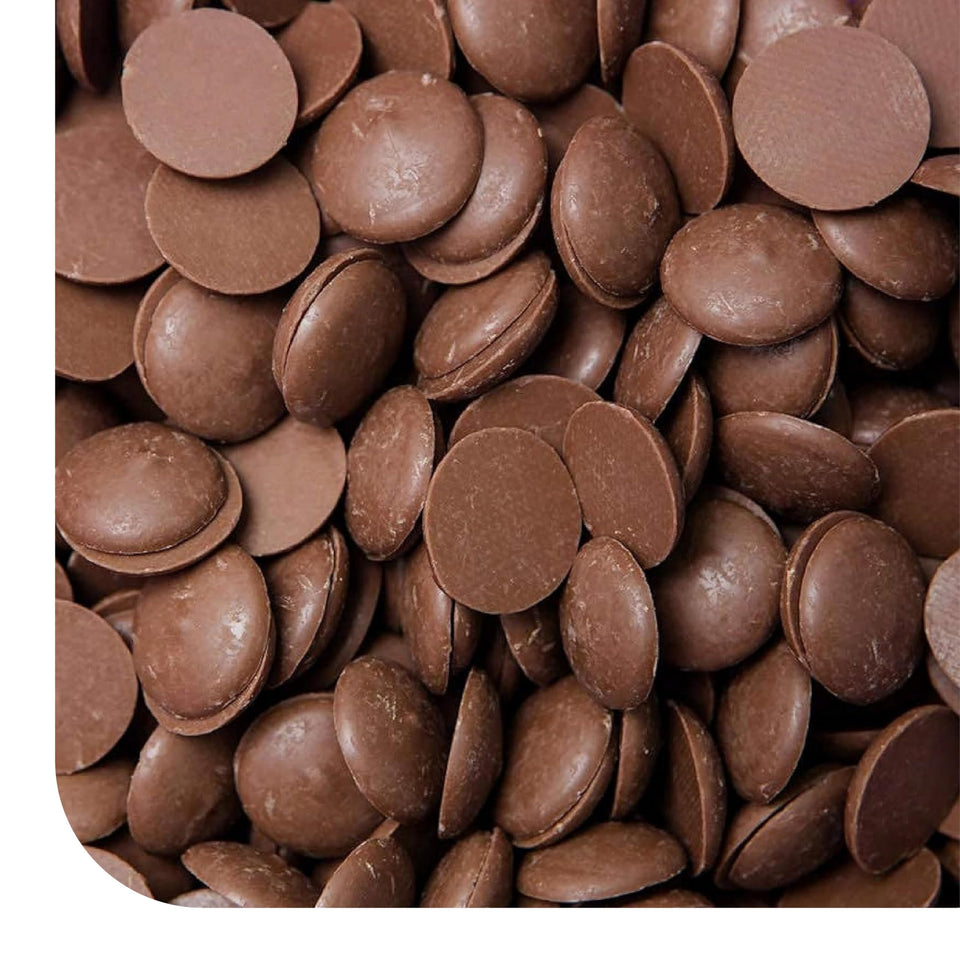 CRAZYOUTLET Merckens milk chocolate melting wafers 2lb bag for smooth coating