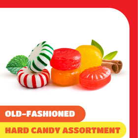 CRAZYOUTLET Old Fashioned Candy Assortment peppermint starlights in display, refreshing aroma implied.