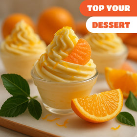 CRAZYOUTLET orange slices bulk display for candy buffets and events.