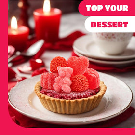 CrazyOutlet Pink and red candies enhance candy buffets