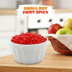 CrazyOutlet red cinnamon candy for dessert decorating and festive styling.
