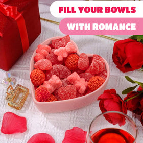 CrazyOutlet Strawberry Berry Gummies brighten jars and bowls