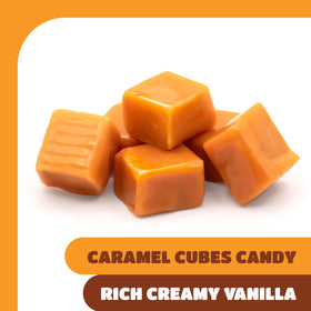 CRAZYOUTLET Vanilla caramels arranged in a candy dish for entertaining.