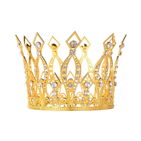 Creaides Crown Cake Topper with rhinestones adds sparkle to your cake