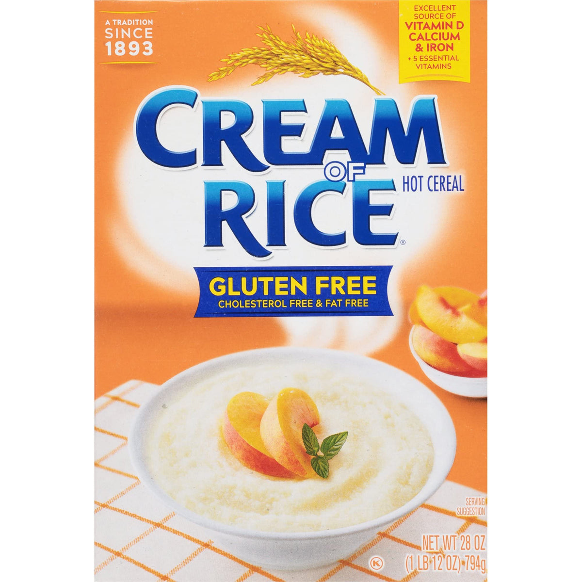Cream Of Rice bowl steaming for a warm iron-rich breakfast option.