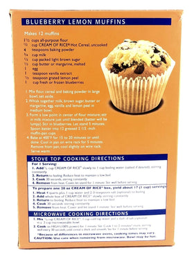 Cream Of Rice served in a bowl highlights gluten-free dairy-free option.